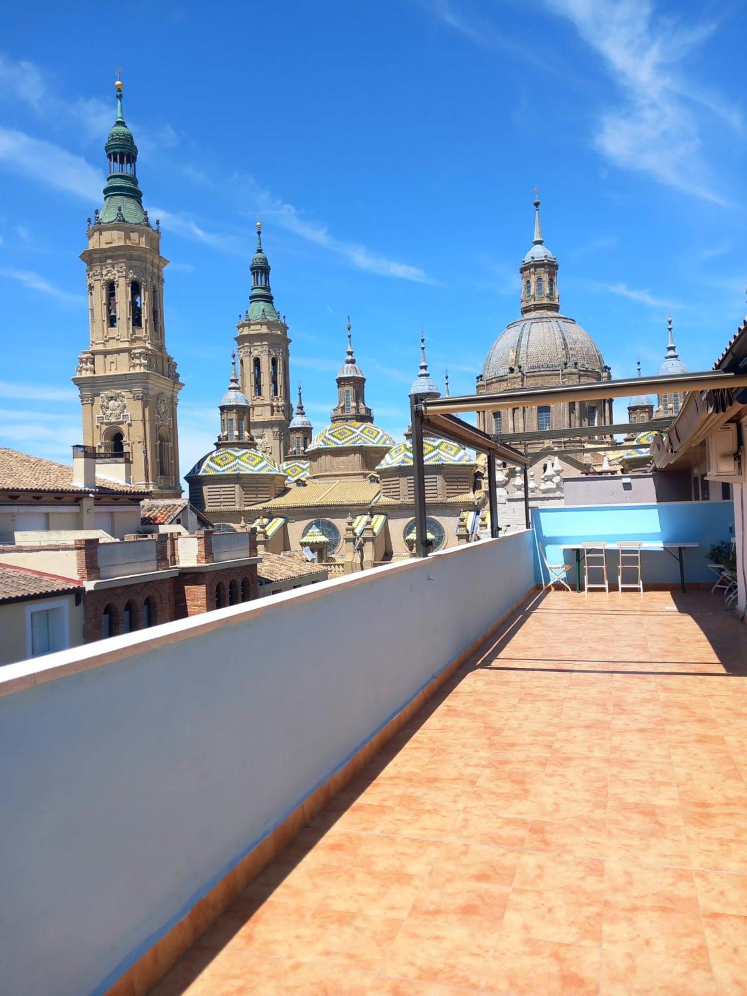 La Terraza Del Pilar Appartement Zaragoza Buitenkant foto