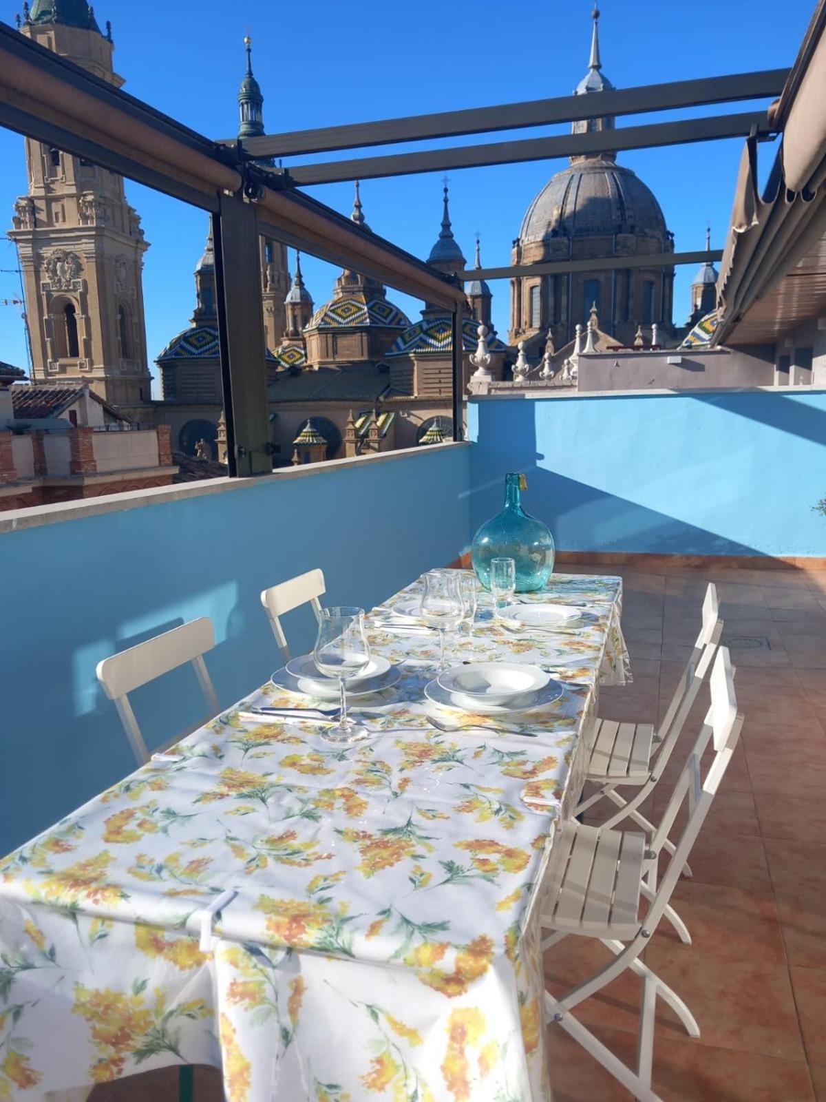 La Terraza Del Pilar Appartement Zaragoza Kamer foto
