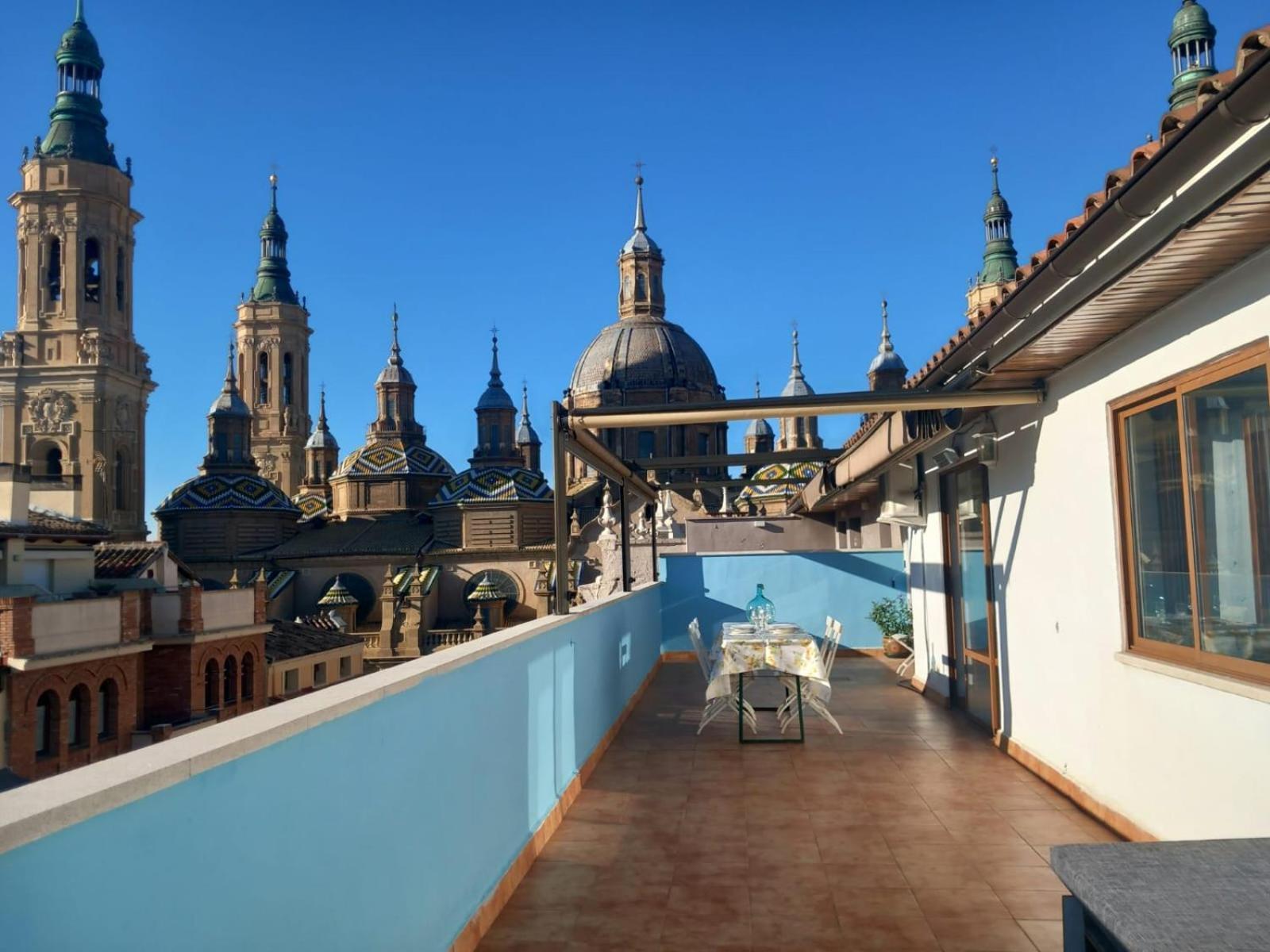 La Terraza Del Pilar Appartement Zaragoza Buitenkant foto